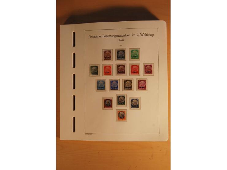 1939/44, Albanien bis Zara, ungebrauchte und postfrische Sammlung mit einigen Briefen und Karten, dabei viele bessere Werte u