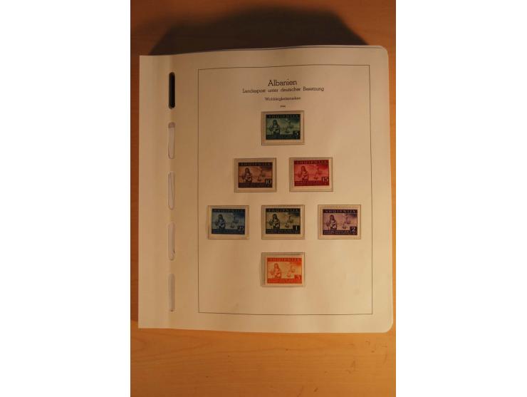 1939/44, Albanien bis Zara, ungebrauchte und postfrische Sammlung mit einigen Briefen und Karten, dabei viele bessere Werte u
