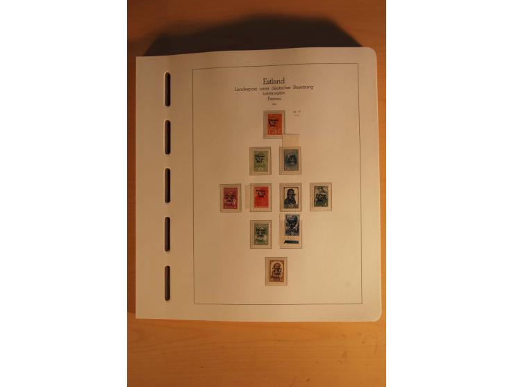 1939/44, Albanien bis Zara, ungebrauchte und postfrische Sammlung mit einigen Briefen und Karten, dabei viele bessere Werte u