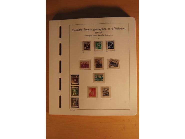 1939/44, Albanien bis Zara, ungebrauchte und postfrische Sammlung mit einigen Briefen und Karten, dabei viele bessere Werte u