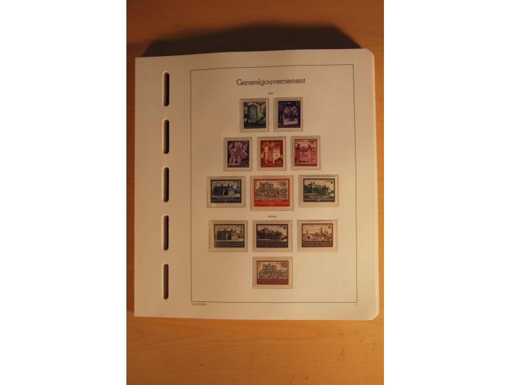 1939/44, Albanien bis Zara, ungebrauchte und postfrische Sammlung mit einigen Briefen und Karten, dabei viele bessere Werte u