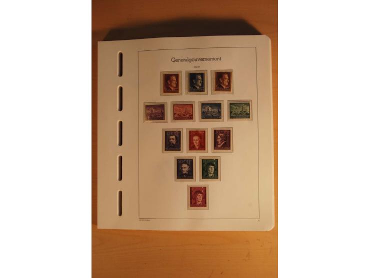 1939/44, Albanien bis Zara, ungebrauchte und postfrische Sammlung mit einigen Briefen und Karten, dabei viele bessere Werte u