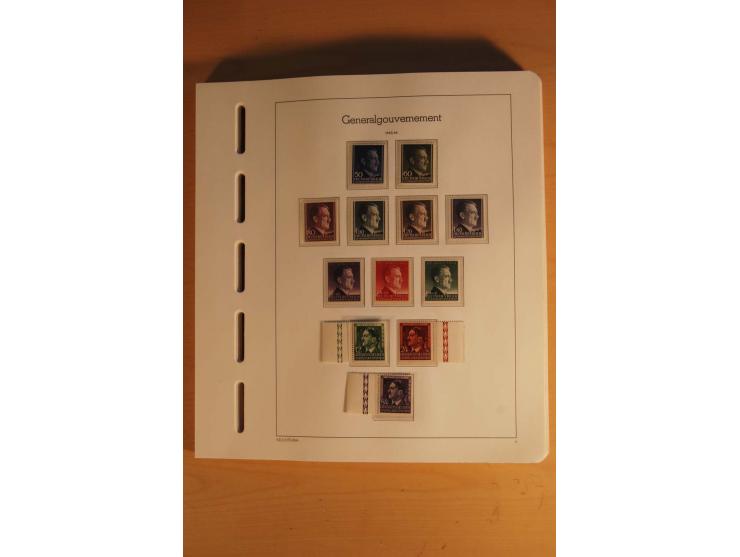 1939/44, Albanien bis Zara, ungebrauchte und postfrische Sammlung mit einigen Briefen und Karten, dabei viele bessere Werte u