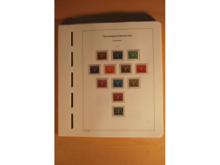 1939/44, Albanien bis Zara, ungebrauchte und postfrische Sammlung mit einigen Briefen und Karten, dabei viele bessere Werte u