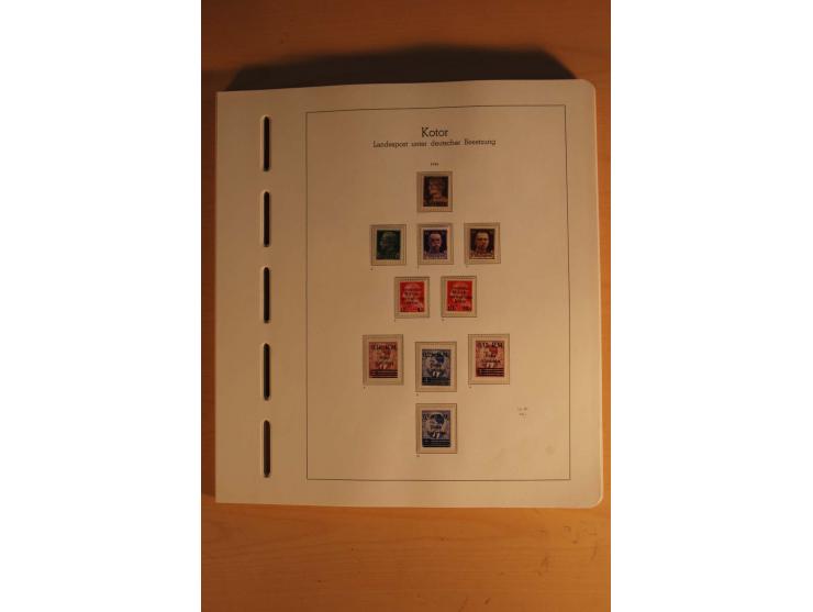 1939/44, Albanien bis Zara, ungebrauchte und postfrische Sammlung mit einigen Briefen und Karten, dabei viele bessere Werte u
