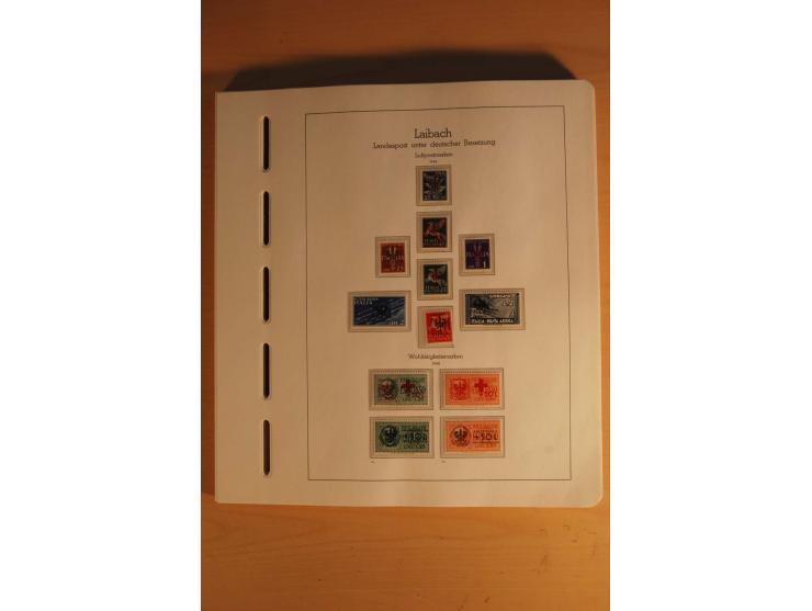 1939/44, Albanien bis Zara, ungebrauchte und postfrische Sammlung mit einigen Briefen und Karten, dabei viele bessere Werte u