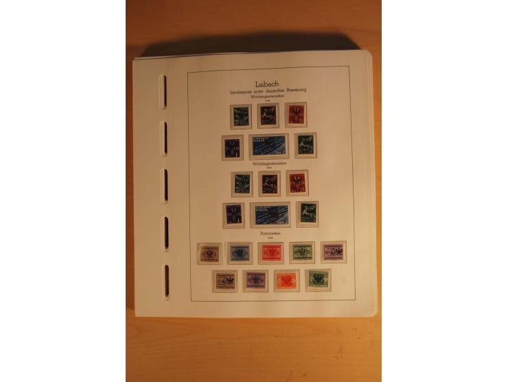 1939/44, Albanien bis Zara, ungebrauchte und postfrische Sammlung mit einigen Briefen und Karten, dabei viele bessere Werte u