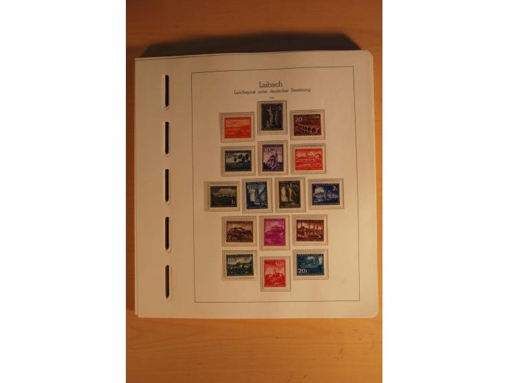 1939/44, Albanien bis Zara, ungebrauchte und postfrische Sammlung mit einigen Briefen und Karten, dabei viele bessere Werte u