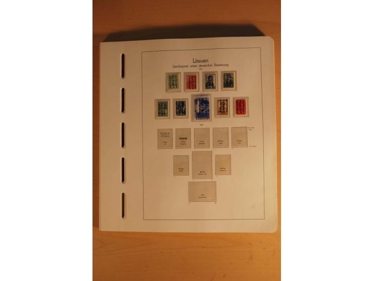 1939/44, Albanien bis Zara, ungebrauchte und postfrische Sammlung mit einigen Briefen und Karten, dabei viele bessere Werte u
