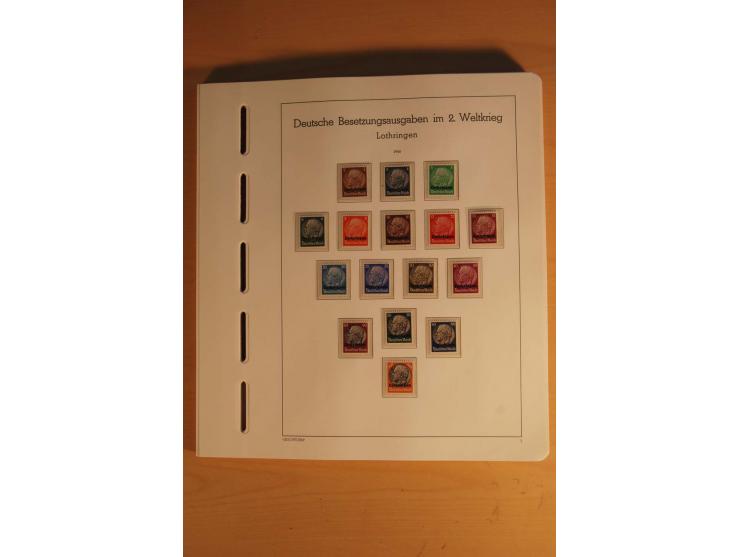 1939/44, Albanien bis Zara, ungebrauchte und postfrische Sammlung mit einigen Briefen und Karten, dabei viele bessere Werte u