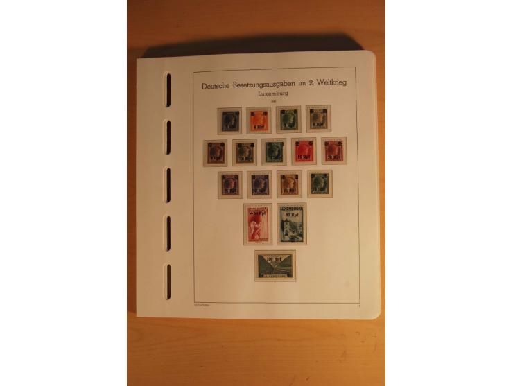 1939/44, Albanien bis Zara, ungebrauchte und postfrische Sammlung mit einigen Briefen und Karten, dabei viele bessere Werte u