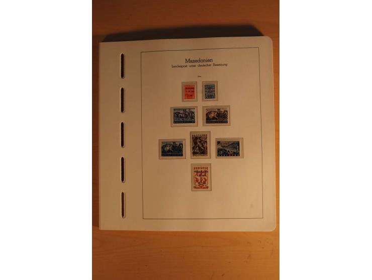 1939/44, Albanien bis Zara, ungebrauchte und postfrische Sammlung mit einigen Briefen und Karten, dabei viele bessere Werte u