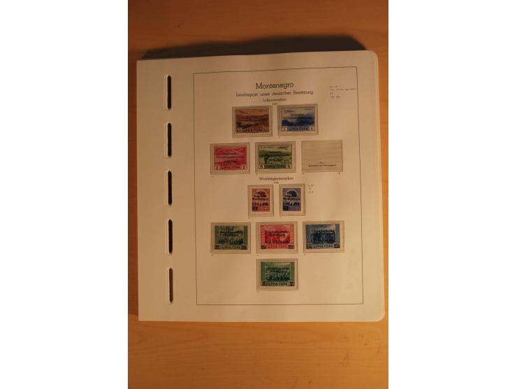 1939/44, Albanien bis Zara, ungebrauchte und postfrische Sammlung mit einigen Briefen und Karten, dabei viele bessere Werte u