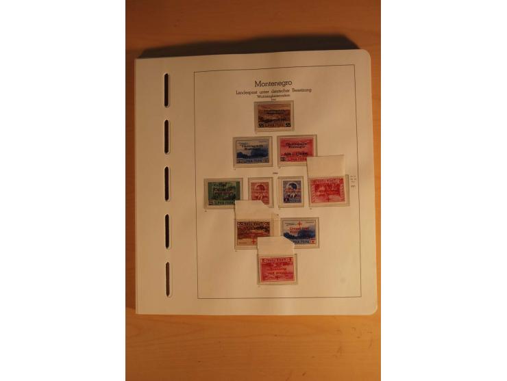 1939/44, Albanien bis Zara, ungebrauchte und postfrische Sammlung mit einigen Briefen und Karten, dabei viele bessere Werte u