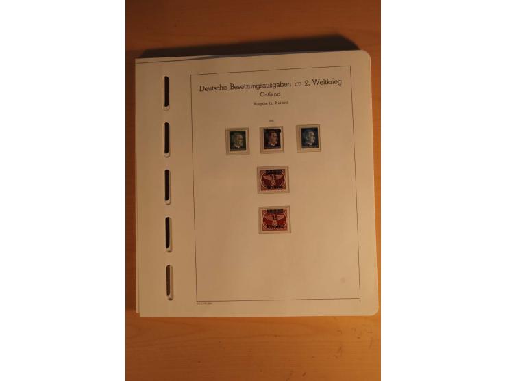 1939/44, Albanien bis Zara, ungebrauchte und postfrische Sammlung mit einigen Briefen und Karten, dabei viele bessere Werte u