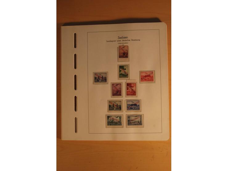 1939/44, Albanien bis Zara, ungebrauchte und postfrische Sammlung mit einigen Briefen und Karten, dabei viele bessere Werte u