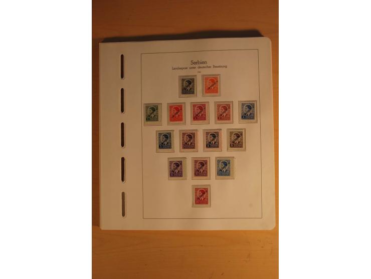1939/44, Albanien bis Zara, ungebrauchte und postfrische Sammlung mit einigen Briefen und Karten, dabei viele bessere Werte u