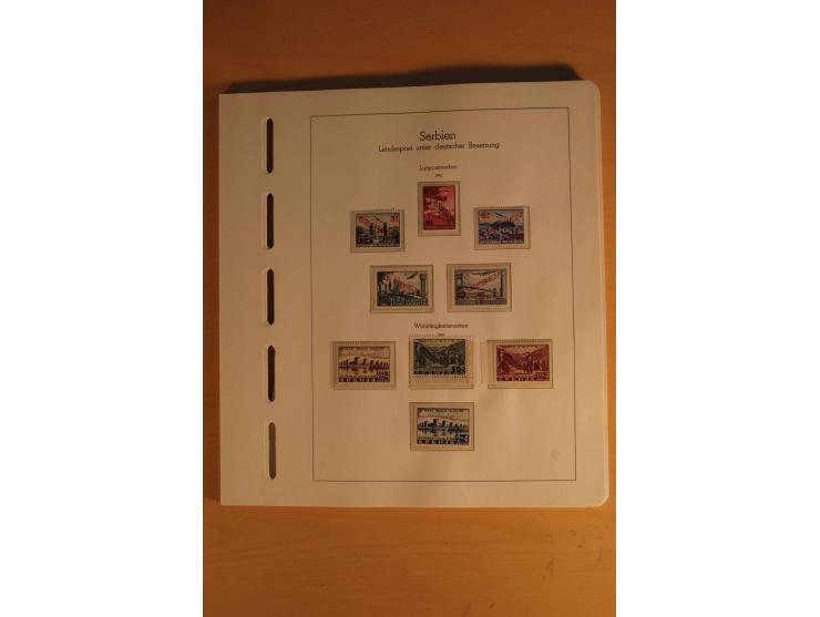 1939/44, Albanien bis Zara, ungebrauchte und postfrische Sammlung mit einigen Briefen und Karten, dabei viele bessere Werte u