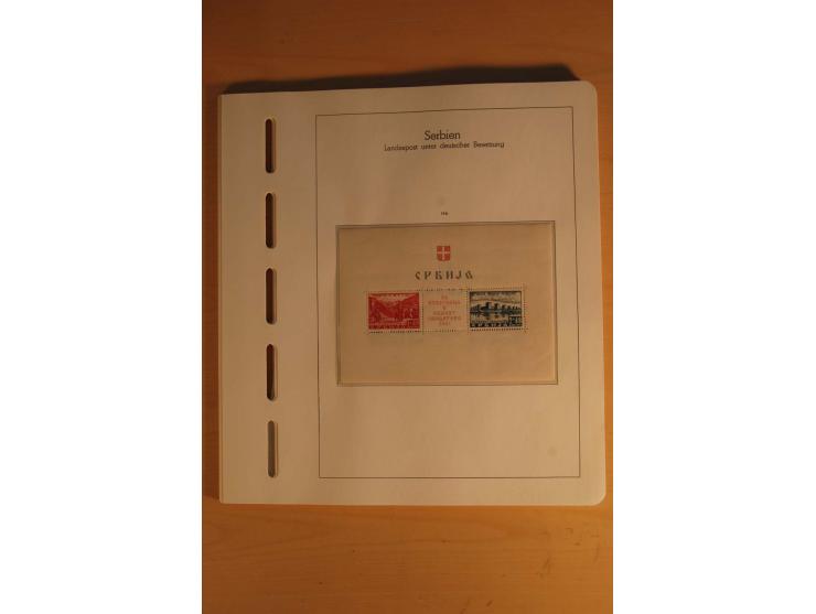 1939/44, Albanien bis Zara, ungebrauchte und postfrische Sammlung mit einigen Briefen und Karten, dabei viele bessere Werte u