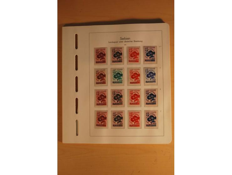 1939/44, Albanien bis Zara, ungebrauchte und postfrische Sammlung mit einigen Briefen und Karten, dabei viele bessere Werte u