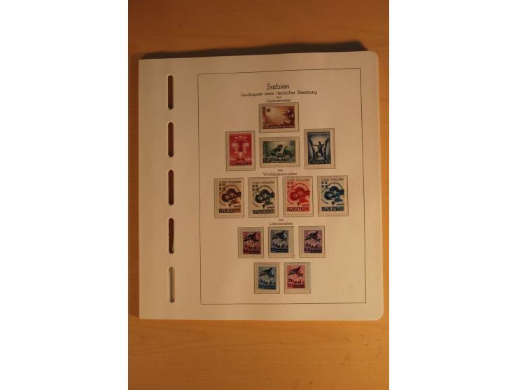 1939/44, Albanien bis Zara, ungebrauchte und postfrische Sammlung mit einigen Briefen und Karten, dabei viele bessere Werte u