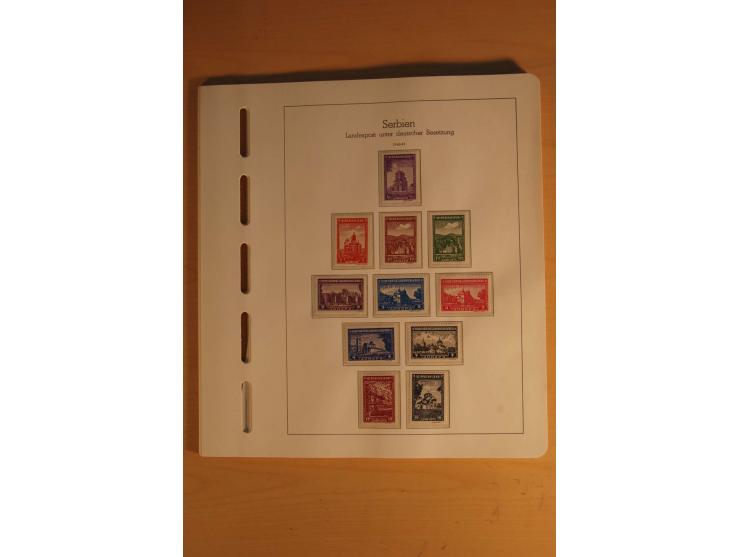 1939/44, Albanien bis Zara, ungebrauchte und postfrische Sammlung mit einigen Briefen und Karten, dabei viele bessere Werte u