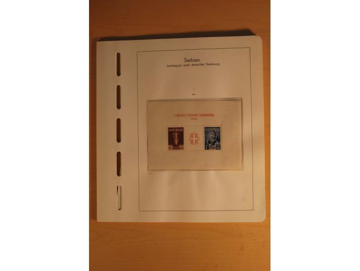 1939/44, Albanien bis Zara, ungebrauchte und postfrische Sammlung mit einigen Briefen und Karten, dabei viele bessere Werte u