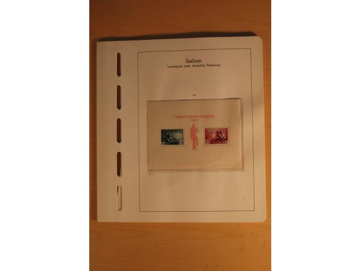 1939/44, Albanien bis Zara, ungebrauchte und postfrische Sammlung mit einigen Briefen und Karten, dabei viele bessere Werte u