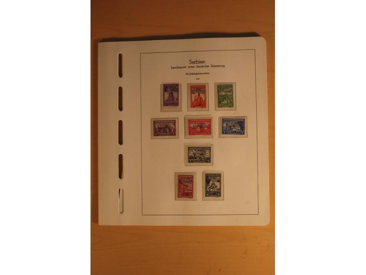 1939/44, Albanien bis Zara, ungebrauchte und postfrische Sammlung mit einigen Briefen und Karten, dabei viele bessere Werte u