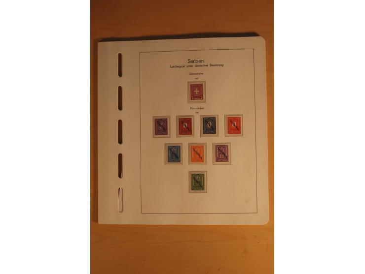 1939/44, Albanien bis Zara, ungebrauchte und postfrische Sammlung mit einigen Briefen und Karten, dabei viele bessere Werte u