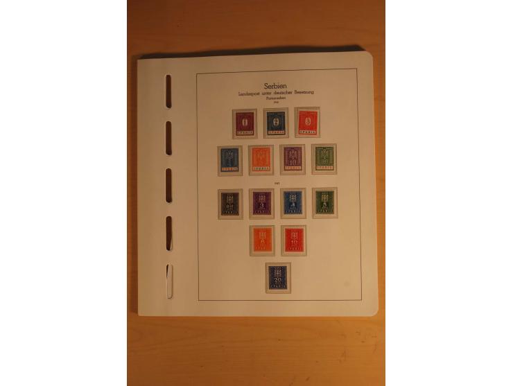 1939/44, Albanien bis Zara, ungebrauchte und postfrische Sammlung mit einigen Briefen und Karten, dabei viele bessere Werte u