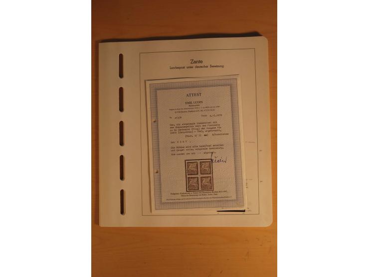 1939/44, Albanien bis Zara, ungebrauchte und postfrische Sammlung mit einigen Briefen und Karten, dabei viele bessere Werte u