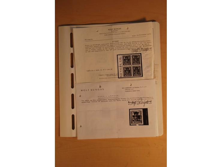 1939/44, Albanien bis Zara, ungebrauchte und postfrische Sammlung mit einigen Briefen und Karten, dabei viele bessere Werte u