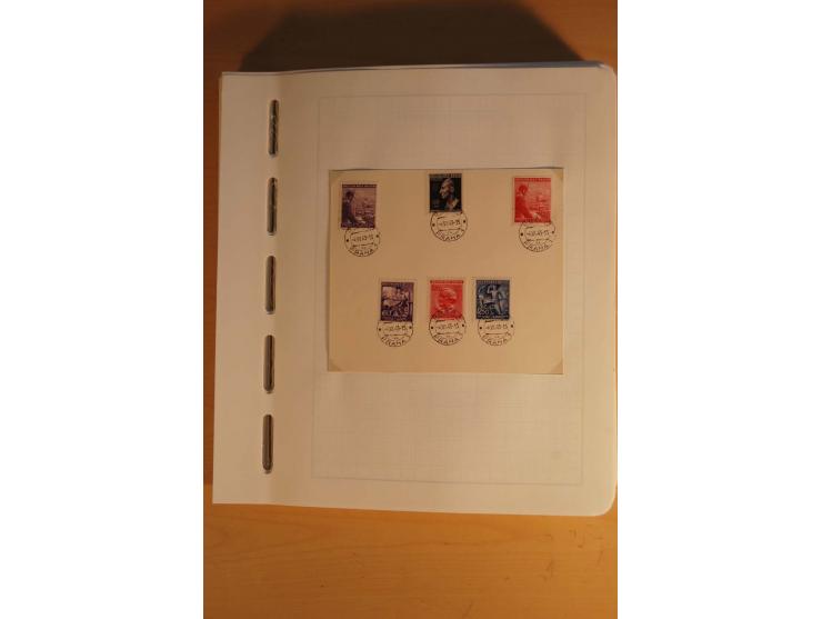 1939/45, Albanien bis Zante, interessante gestempelte Sammlung mit kompletten und besseren Ausgaben sowie vielen Besonderheit