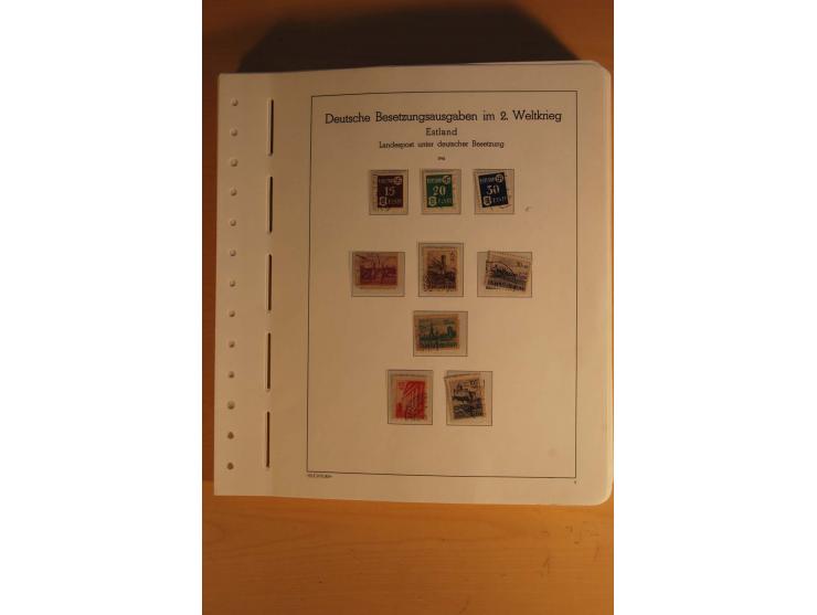 1939/45, Albanien bis Zante, interessante gestempelte Sammlung mit kompletten und besseren Ausgaben sowie vielen Besonderheit