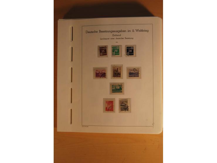 1939/45, Albanien bis Zante, interessante gestempelte Sammlung mit kompletten und besseren Ausgaben sowie vielen Besonderheit