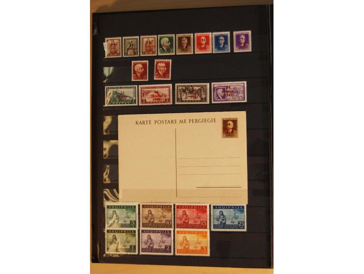 1939/44, Albanien bis Zara, meist ungebrauchte/postfrische  Sammlung mit vielen besseren und kompletten Ausgaben, dabei Alban