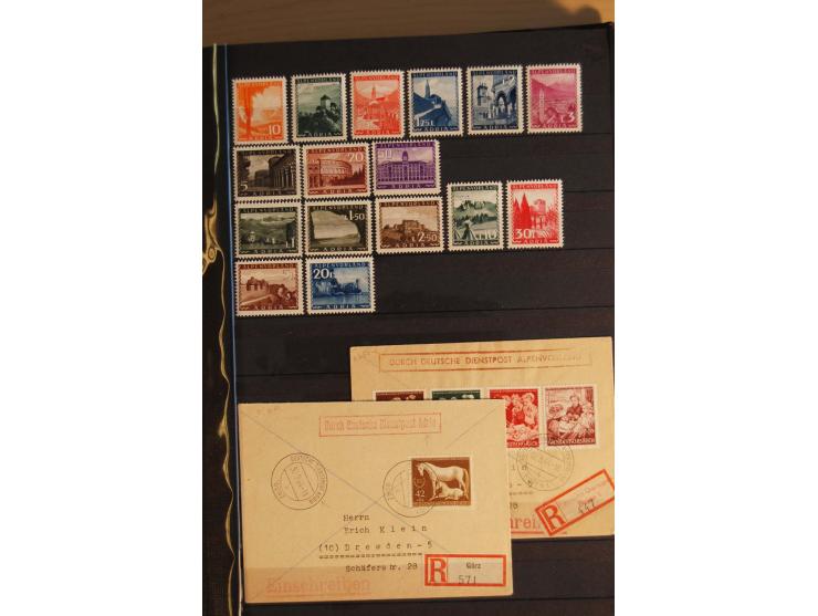 1939/44, Albanien bis Zara, meist ungebrauchte/postfrische  Sammlung mit vielen besseren und kompletten Ausgaben, dabei Alban