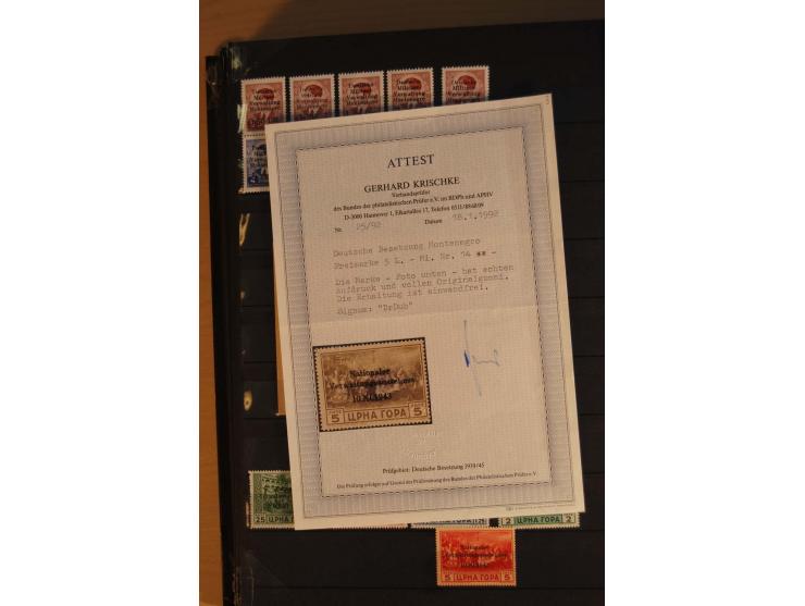 1939/44, Albanien bis Zara, meist ungebrauchte/postfrische  Sammlung mit vielen besseren und kompletten Ausgaben, dabei Alban