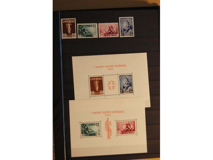 1939/44, Albanien bis Zara, meist ungebrauchte/postfrische  Sammlung mit vielen besseren und kompletten Ausgaben, dabei Alban