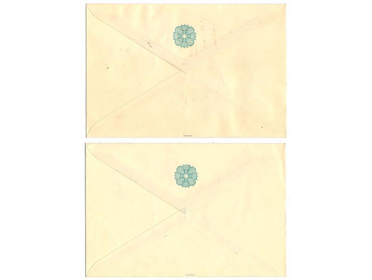 1941/42, 4 Sonderumschläge mit Satzfrankaturen, dabei 2 FDC (Mi.-Nr. 46-49 + 58-61) und 2 Umschläg emit Mi.-Nr. 54-55 III und