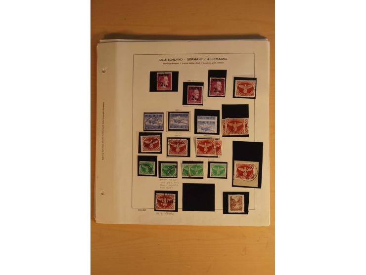 1939/45, meist ungebrauchte und gestempelte Sammlung auf Albenblättern, dabei einige bessere Werte, zum Teil signiert bzw. mi