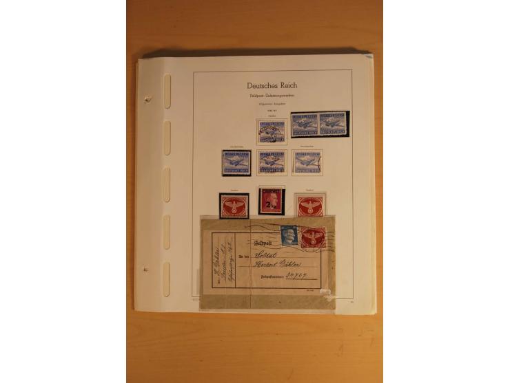 1939/45, meist ungebrauchte und gestempelte Sammlung auf Albenblättern, dabei einige bessere Werte, zum Teil signiert bzw. mi
