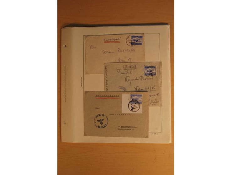 1939/45, meist ungebrauchte und gestempelte Sammlung auf Albenblättern, dabei einige bessere Werte, zum Teil signiert bzw. mi