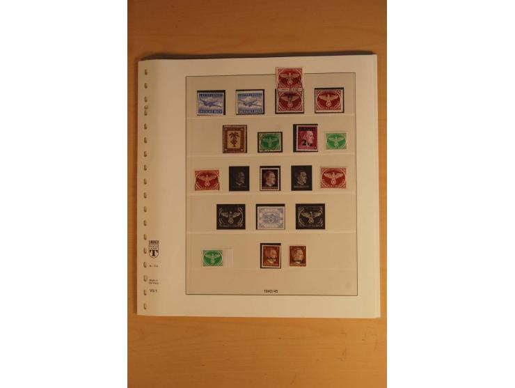 1939/45, meist ungebrauchte und gestempelte Sammlung auf Albenblättern, dabei einige bessere Werte, zum Teil signiert bzw. mi