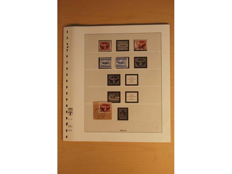 1939/45, meist ungebrauchte und gestempelte Sammlung auf Albenblättern, dabei einige bessere Werte, zum Teil signiert bzw. mi