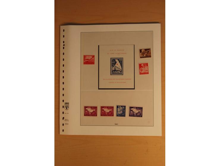 1939/45, meist ungebrauchte und gestempelte Sammlung auf Albenblättern, dabei einige bessere Werte, zum Teil signiert bzw. mi