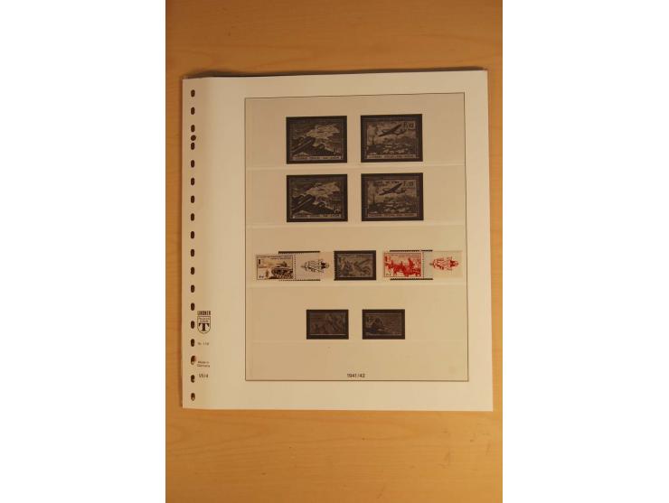 1939/45, meist ungebrauchte und gestempelte Sammlung auf Albenblättern, dabei einige bessere Werte, zum Teil signiert bzw. mi