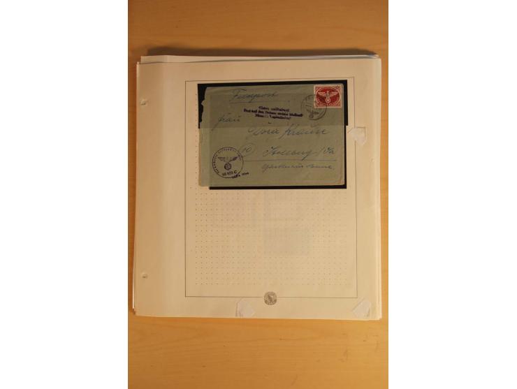 1939/45, meist ungebrauchte und gestempelte Sammlung auf Albenblättern, dabei einige bessere Werte, zum Teil signiert bzw. mi