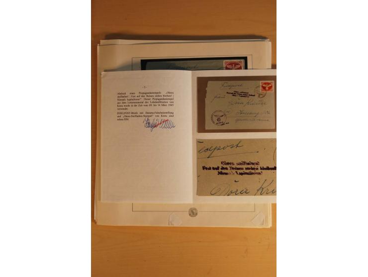 1939/45, meist ungebrauchte und gestempelte Sammlung auf Albenblättern, dabei einige bessere Werte, zum Teil signiert bzw. mi